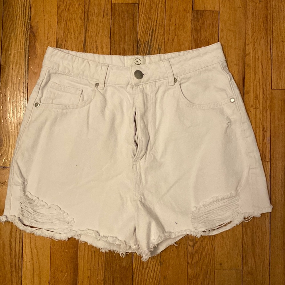 High waisted mom shorts